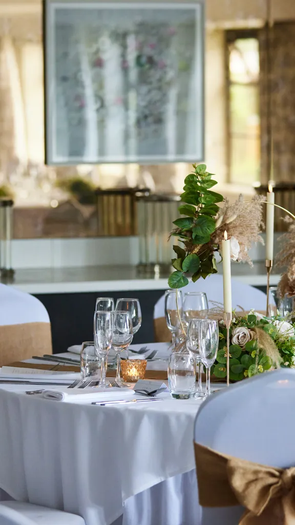 Wedding Dining table set up